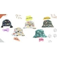 thumbnail image 3 of Wear Sierra Baby Boys’ Cartoon Animal Print Fedora Hat, Soft UV Protection, DK Gray, Ages 1–3, 3 of 3