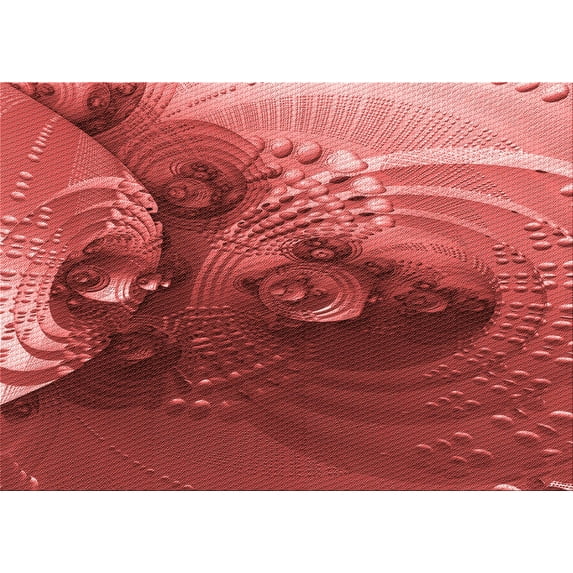 Ahgly Company Indoor Rectangle Patterned Bean Red Area Rugs, 3' x 5'