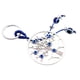 thumbnail image 1 of 1 PC Decoración del llavero Life Tree Keyring Blue Pattern Key Accessory, 1 of 6