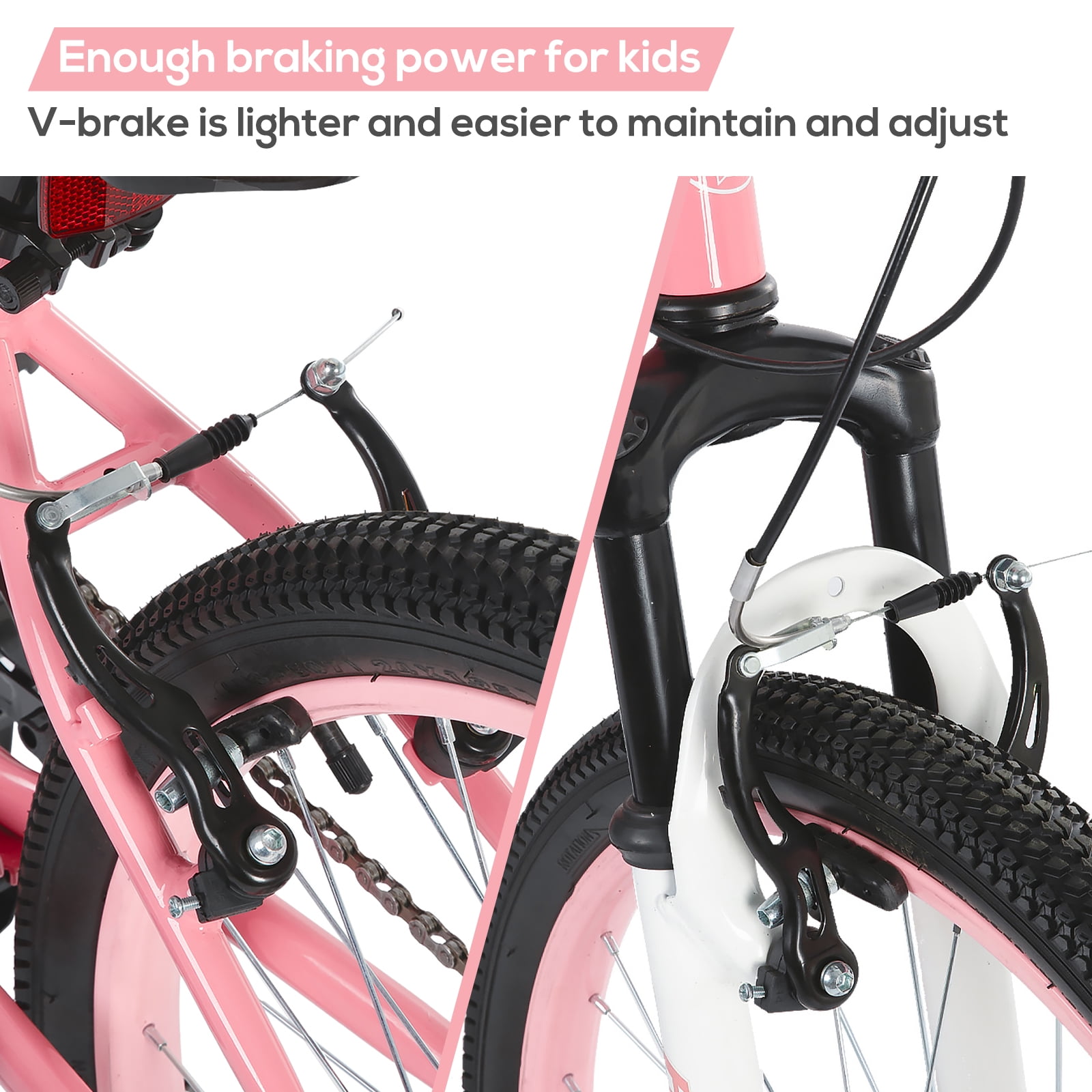 Hiland 24 Inch Mountain Bike, Front Suspension Fork Bicycles for Adults Multiple Colors