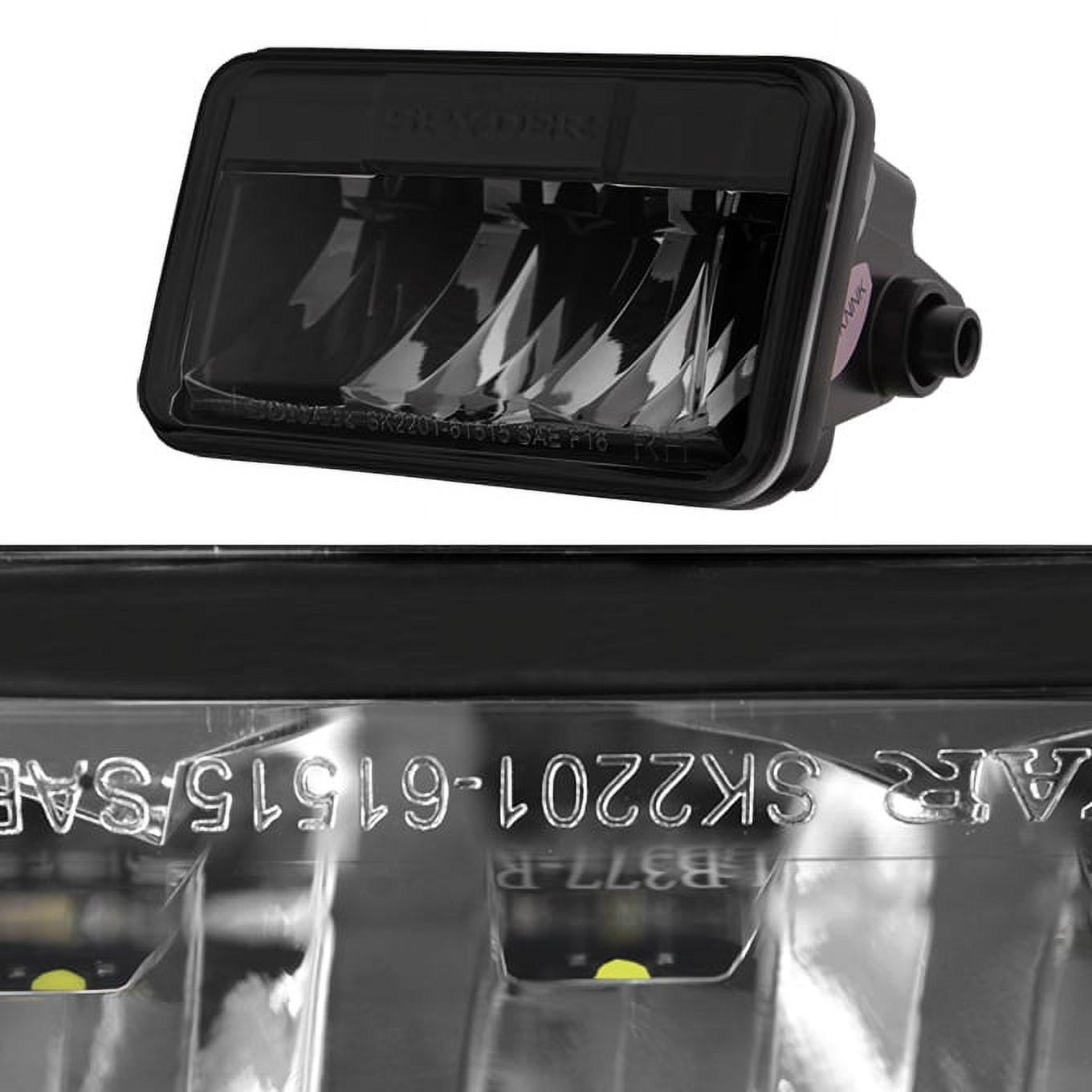 AKKON - For 2015 2016 2017 2018 Ford F150 lightduty Black Housing LED Front Bumper Driving Fog light Set
