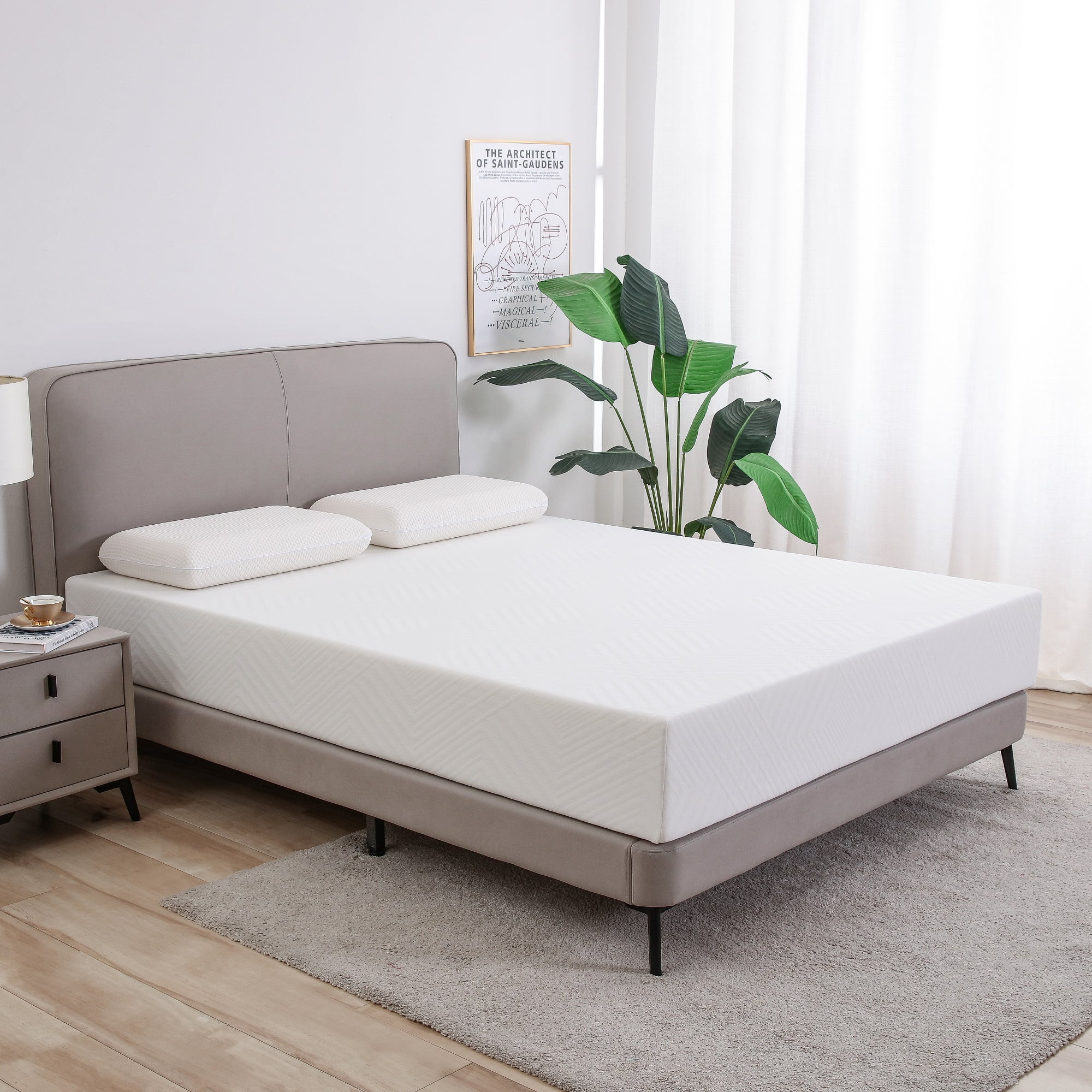 10 Inch Memory Foam Mattress Twin Size Medium Feeling Made in USA