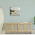 thumbnail image 2 of Stupell Industries Still Morning Oceanside Cliffs and a Sailboat Painting Jet Black Framed Floating Canvas Wall Art, 24x30, by Christy McKee, 2 of 6