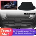 thumbnail image 2 of Car Trunk Mat for Hyundai Accent Verna HC Solaris 2018~2023 Luggage Waterproof Rug Cargo Boot Pad Liner Carpet, 2 of 7