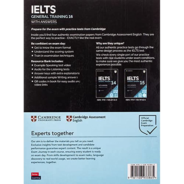 IELTS Practice Tests Ielts 16 General Training Student's Book with