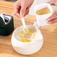thumbnail image 3 of Spice Box Set, 4 Piece Spice Rack Seasoning Pot, Storage Container Seasoning Jar for Spices, Kitchen Container with Lid and Spoon (Dark Green), 3 of 4