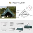 thumbnail image 2 of LVUYOYO 6 Person Camping Bell Tent with Zipped Removable Floor, 2 of 7