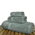 thumbnail image 3 of Luxury Hotel & Spa Quality Collection, Quick Dry 100% Turkish Cotton, 750+ GSM, Eco Friendly Towel Set, Bathroom and Kitchen Dobby Border Towels, Bath Towel, Hand Towel, Washcloths (3 Piece, Gray), 3 of 3