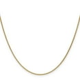 thumbnail image 2 of 18K Yellow Gold Cable Chain Styles Necklace 18 inch 1.15 mm Diamond-cut with Fancy Lobster Clasp, 2 of 4