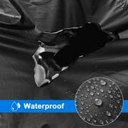 SUV Full Car Cover Upgraded Material Waterproof Car Cover Outdoor Sun UV Rain Protection Black