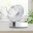 thumbnail image 4 of Ventilador de refrigeración plegable Ventilador de refrigeración eléctrico de 3 velocidades para oficina en casa (blanco) Tmvgtek Libre de BPA, 4 of 8