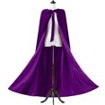 thumbnail image 1 of Capa de mujer, disfraz medieval de mujer para juegos de rol, disfraces de escenario, abrigo con capucha de terciopelo, capa de mujer, 1 of 6