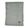 thumbnail image 4 of C.C Unisex Winter Thick Ribbed Knit Stretchy Plain Extra Long Scarf Wrap, Light Melange Gray, 4 of 4