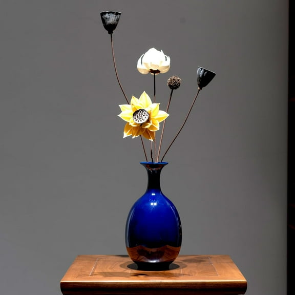 Ceramic vase,8.66 inch storage Handmade, home decor vase,(flowers not included)