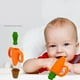 thumbnail image 1 of Alimentador De Frutas Para Bebés, Silicona Flexible, Alimentador único De Alimentos Para Bebés, Forma De Zanahoria, Resistente A Mordeduras Para Bebés, 1 of 7