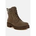 thumbnail image 2 of Mahisha Knitted Collar Zip-Up Hiker Boots, 2 of 10