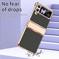 thumbnail image 7 of Allytechgroup Galaxy Z Flip 3 Case, Slim Fit Hinge Protection Shockproof Anti-Scratch Lightweight Plating Cover Case for Samsung Galaxy Z Flip 3 5G, Black, 7 of 7