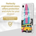 thumbnail image 2 of Case Yard iPhone-XR Case Clear Soft & Flexible TPU Ultra Low Profile Slim Fit Thin Shockproof Transparent Bumper Protective Cover Drop Protective Cell Phone Cases (Cali Surfer), 2 of 8