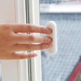 thumbnail image 2 of 4 Pcs Strong White Window Handle Self - Adhesive Double Glazing Window Handle ABS Window Handle Accessory, 2 of 5