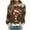 Brown, variant on lcziwo Women's Christmas Sweatshirt Crew Neck Casual Pullover Red Wine Glasses Graphic Lightweight Trendy Sweatshirts Loose Fit Plus Size Pullovers 2024 Womens Tops Brown,XXXL