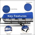 thumbnail image 2 of ALL-CARB Waterproof Pontoon Heavy Duty Boat Covers 600D Marine Grade PU Coating Blue, 2 of 6