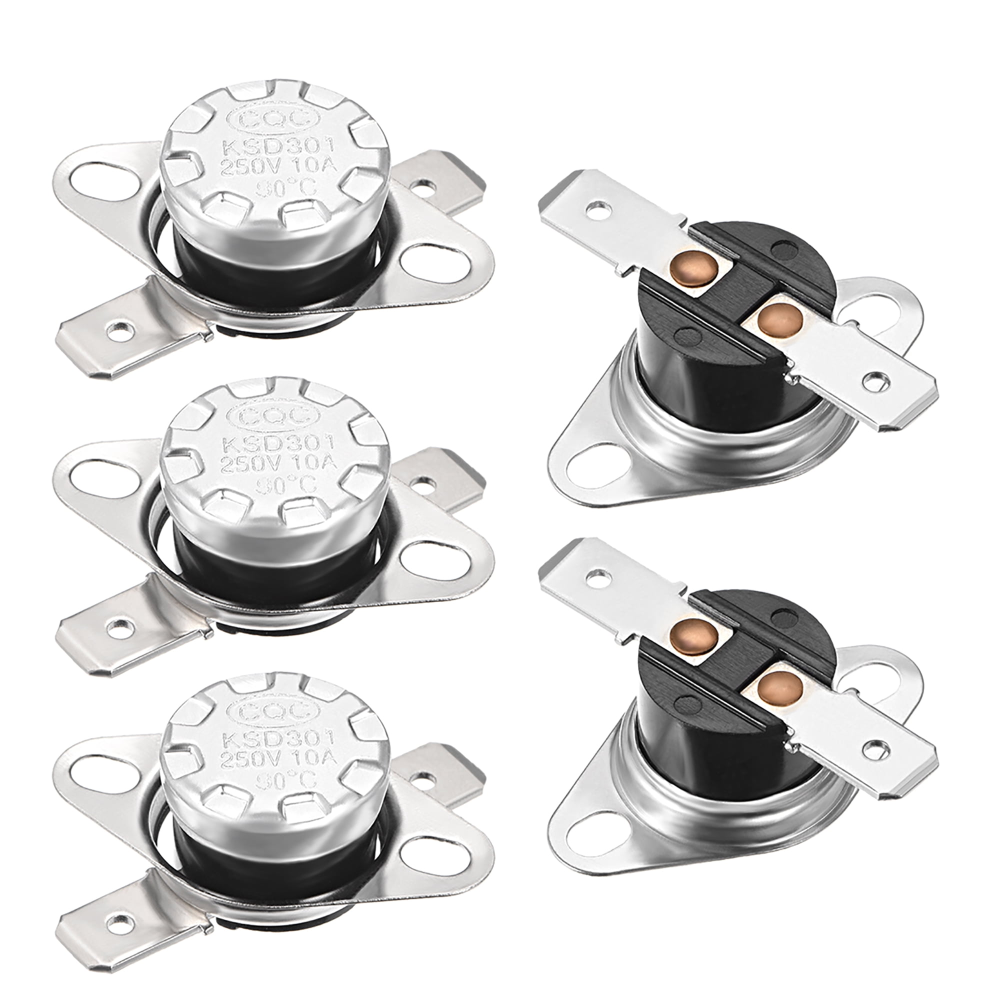 5Pcs KSD301 NC 90 Celsius Temperature Control Switch Thermostat AC 250V 10A