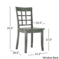 thumbnail image 6 of Lexington 5-Piece Wood Dining Set with 4 Window Back Chairs, Dark Sea Green, 6 of 6