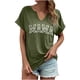 thumbnail image 1 of Camisas Penkiiy Mama para mujeres Mama Carta Print Tee Mom Regalo Camisa de manga corta Día de las Madres Tops XL Verde, 1 of 5