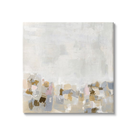 Stupell Industries Subtle Flecked Landscape Abstract Painting Gallery Wrapped Canvas Art Print Wall Art, 17 x 17