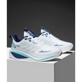 thumbnail image 3 of CANEMON Men's Breathable Mesh Lace-Up Walking Shoes, White/Navy, 6.5, 3 of 8