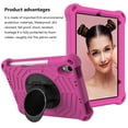 thumbnail image 3 of Dteck with Shoulder Strap Case for iPad mini 6th Generation 8.3-inch, Heavy Duty Rugged Shockproof Case with Adjustable Hand Strap,Rotating Kickstand Rubber Cover,Rose, 3 of 7