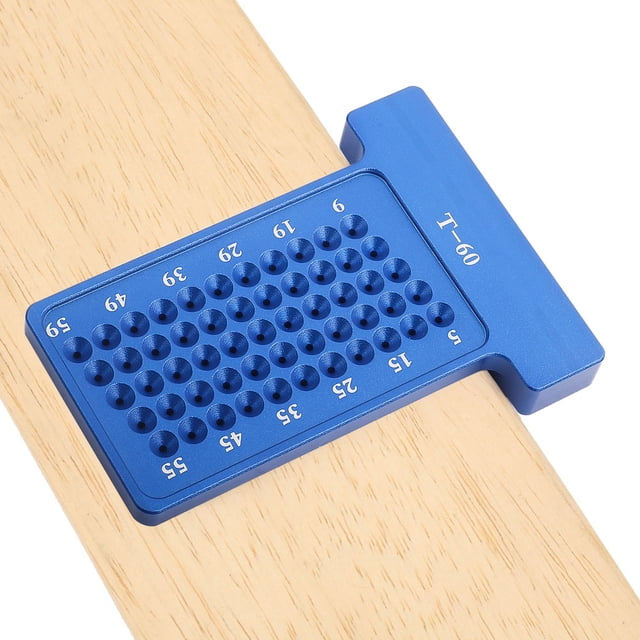 Woodworking Scriber T-type Ruler Aluminum Alloy Hole Gauge Carpenter Marking Tool