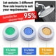 thumbnail image 3 of Restrictor de flujo de ducha de 4 piezas, juego de regulador restrictor de flujo de ducha, hasta un 70% de ahorro de agua 4L 6L 9L /Min, 3 of 5