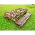 thumbnail image 1 of Rowan Outdoor Tablecloth, Mixed Pattern of Rural Wild Flowers Leaves and Berries Rustic Artistic Composition, Decorative Washable Fabric Picnic Tablecloth, 58 X 120 Inches, Multicolor, by Ambesonne, 1 of 2