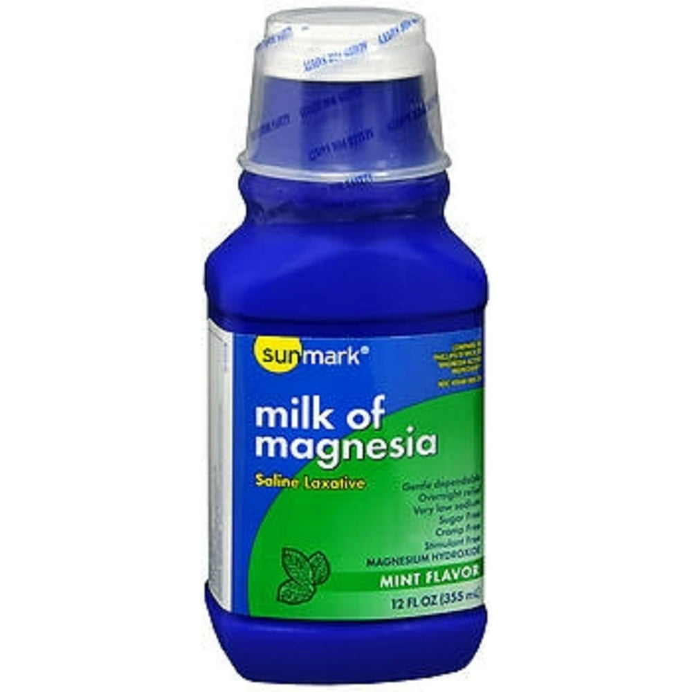 sunmark Laxative Mint Suspension 12 oz. 1200 mg Strength