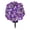 Purple, variant on 1 PC Artificial Pansies Flower Ground Stake, 15.74" UV Resistant Fake Outdoor Flowers for Cemetery Grave Yard Lawn Pathway - Violet Purple