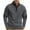 Dark Gray, variant on Goodtrade8 Color Block Mens Tops Half Zipper Zip Mock Neck Long Sleeve Casual Men's Sweatshirts
