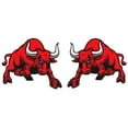 thumbnail image 4 of keepw 2piece Warning Bull Decals For Cars Waterproof And Easy To Attach All Cars Suitable Bull Sticker As Shown 1Set, 4 of 6