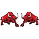 thumbnail image 4 of Kenally 2 pack/lote pegatina Universal para coche con toro fácil de colocar y calcomanías adhesivas de toro de larga duración Ventana automotriz, 4 of 6