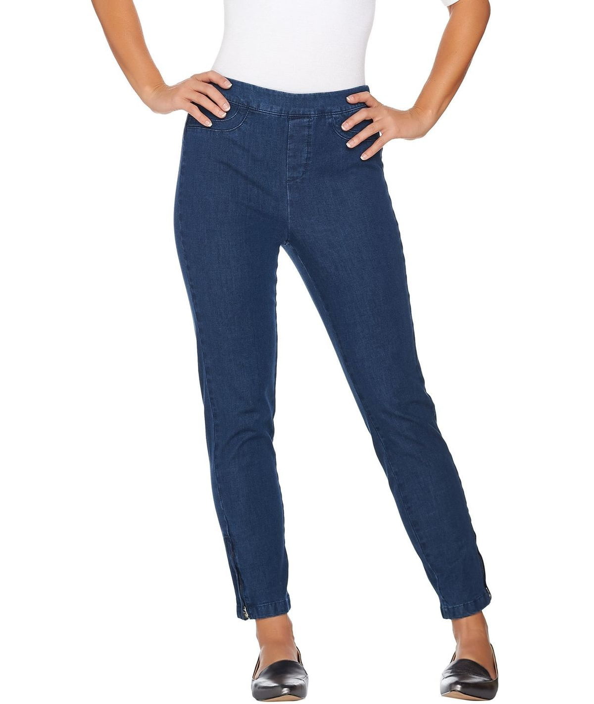 Isaac Mizrahi - Isaac Mizrahi 24/7 Denim Ankle Jeans Zips Women's ...