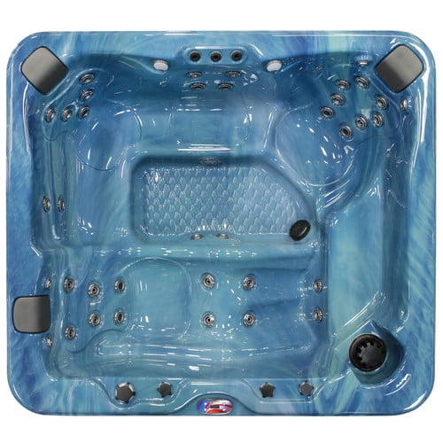 5-Person 37-Jet Lounger Spa with Bluetooth Stereo System, Subwoofer and Backlit LED... by Lloyds Material Supply