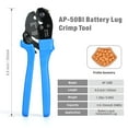 thumbnail image 2 of Cable de batería Ring Terminal Crimper iCrimp AP-50BI 8-2 AWG, 2 of 9