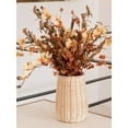 thumbnail image 5 of Wicker Vase for Decor Basket Wood Vases Rustic Farmhouse Country Style Flower Holder for Dried Branches, Pampas Grass Cotton Feathers Stems, Table Centerpieces, 5 of 7