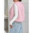 thumbnail image 4 of BTFBM Faux Fur Vest Women Fall Fashion Sleeveless Fuzzy Jacket Fluffy Coats Winter Clothing Furry Outerwear Vests, 4 of 9