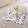 thumbnail image 4 of Thickened Cushion Cats Litter Cats Sleeping Mat Kennel Coral Velvet Dog Blanket Padded Cotton Mat Warmth Litter Cushion, B, 4 of 6