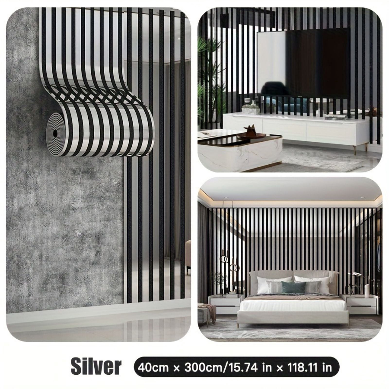 75*118 Inch Self-Adhesive Mirror Grille Wall Sticker, Luxury Reflective Peel and Stick Tile Wallpaper, Glue-Free Self-Adhesive Wall Decor