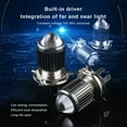 thumbnail image 3 of Faros delanteros de motocicleta Riwesomey H4/H6 impermeable LED de haz alto/bajo para triciclo Scooter Eléctrico, 3 of 6