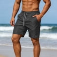 thumbnail image 6 of EOYWHK Denim Shorts with Pockets Elastic Waist Mens Casual Shorts Soft Lightweight Breathable for Casual Lounge Home Active Wear Black, Size XXXXL, 6 of 9