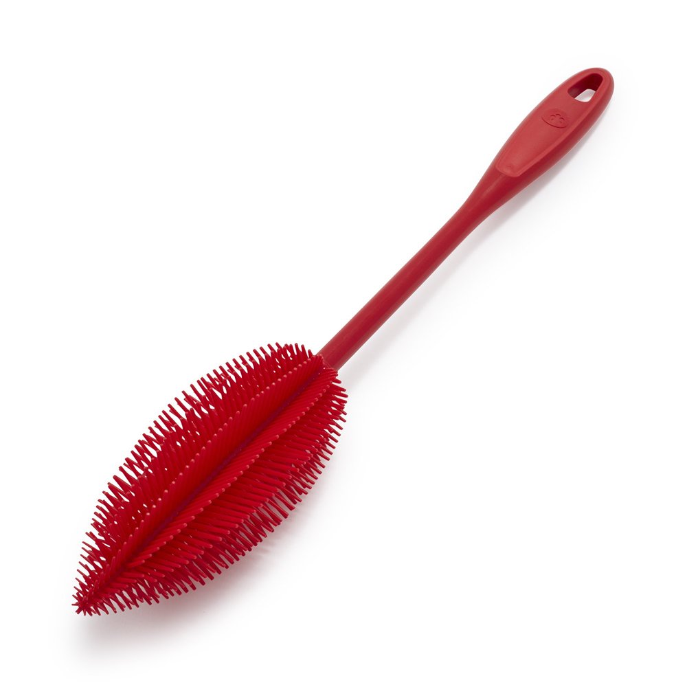 Silicone Bottle Brush, With bristles made of soft, pliable silicone