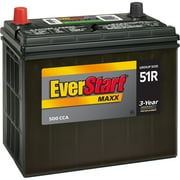 EverStart Maxx Lead Acid Automotive Battery, Group Size 51R 12 Volt, 500 CCA